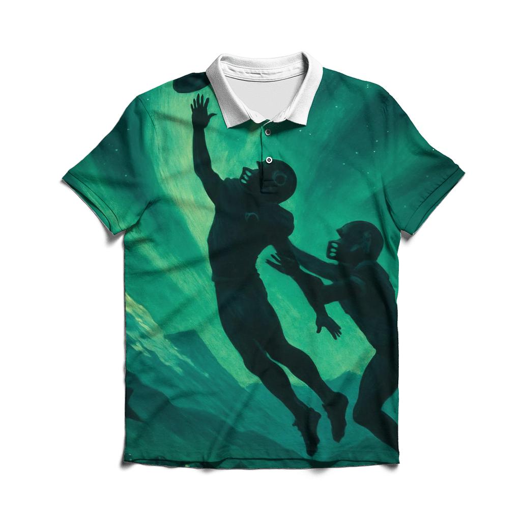 Aurora Endzone Leap custom polo shirts
