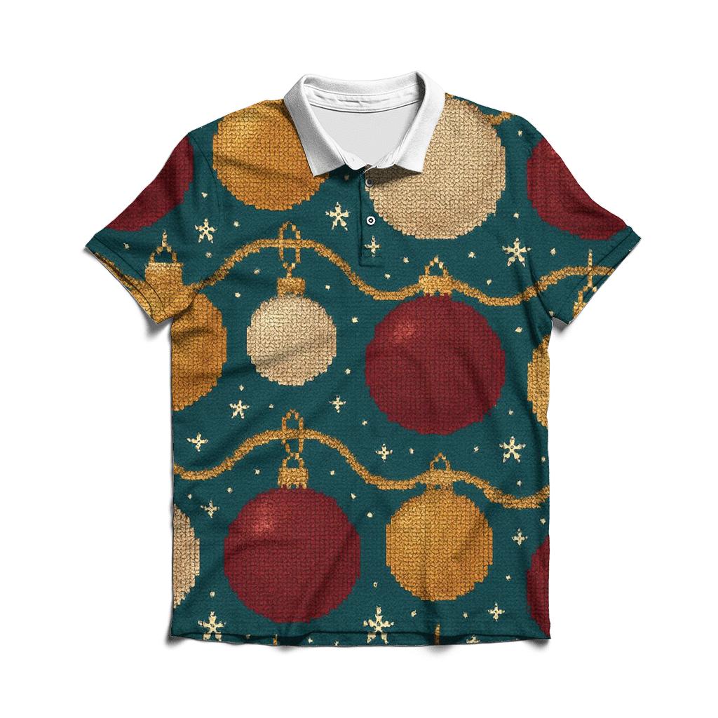 Ornament Ribbon Tapestry Design personalized polo shirts