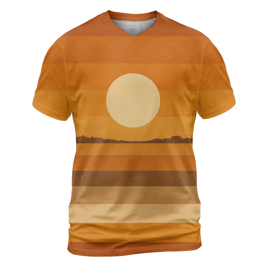 Harvest Moon Stripes creative print fashion shirts