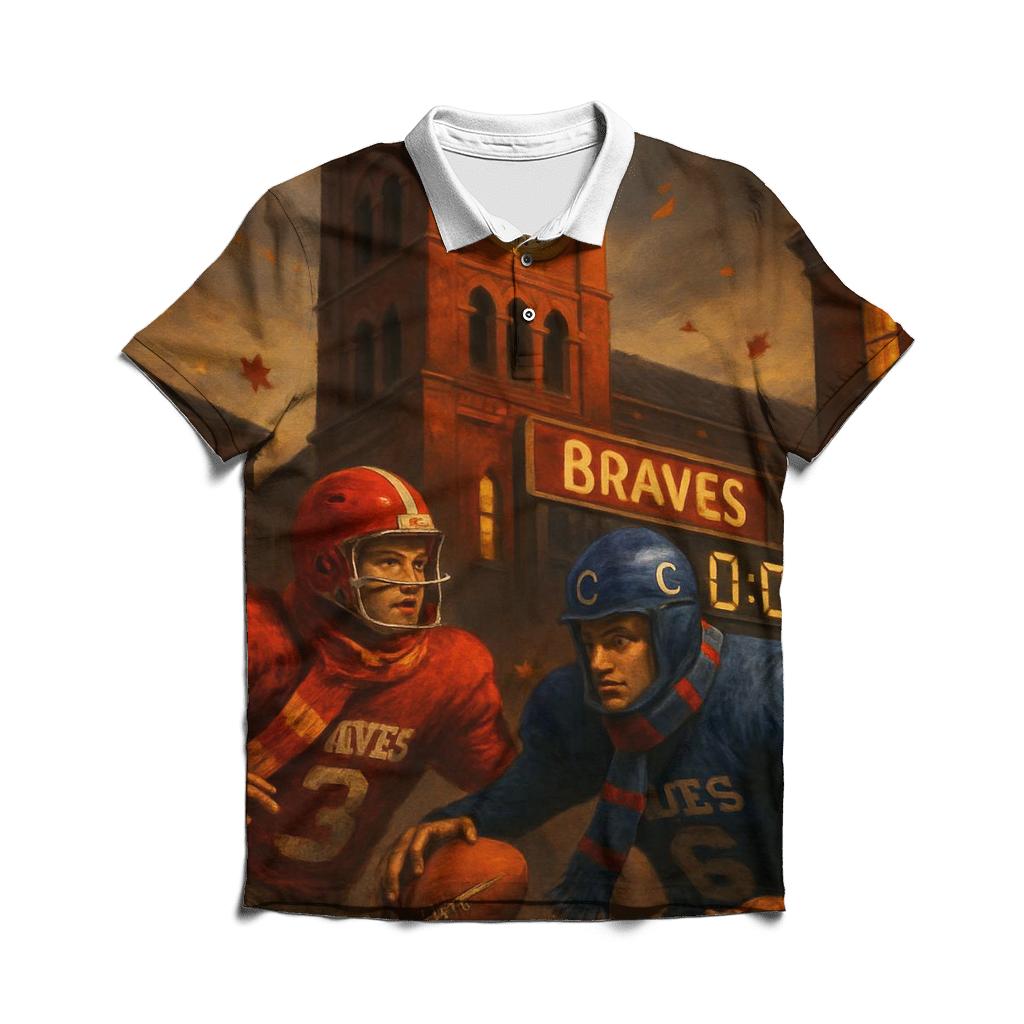 Clocktower Final Play embroidered polo tops