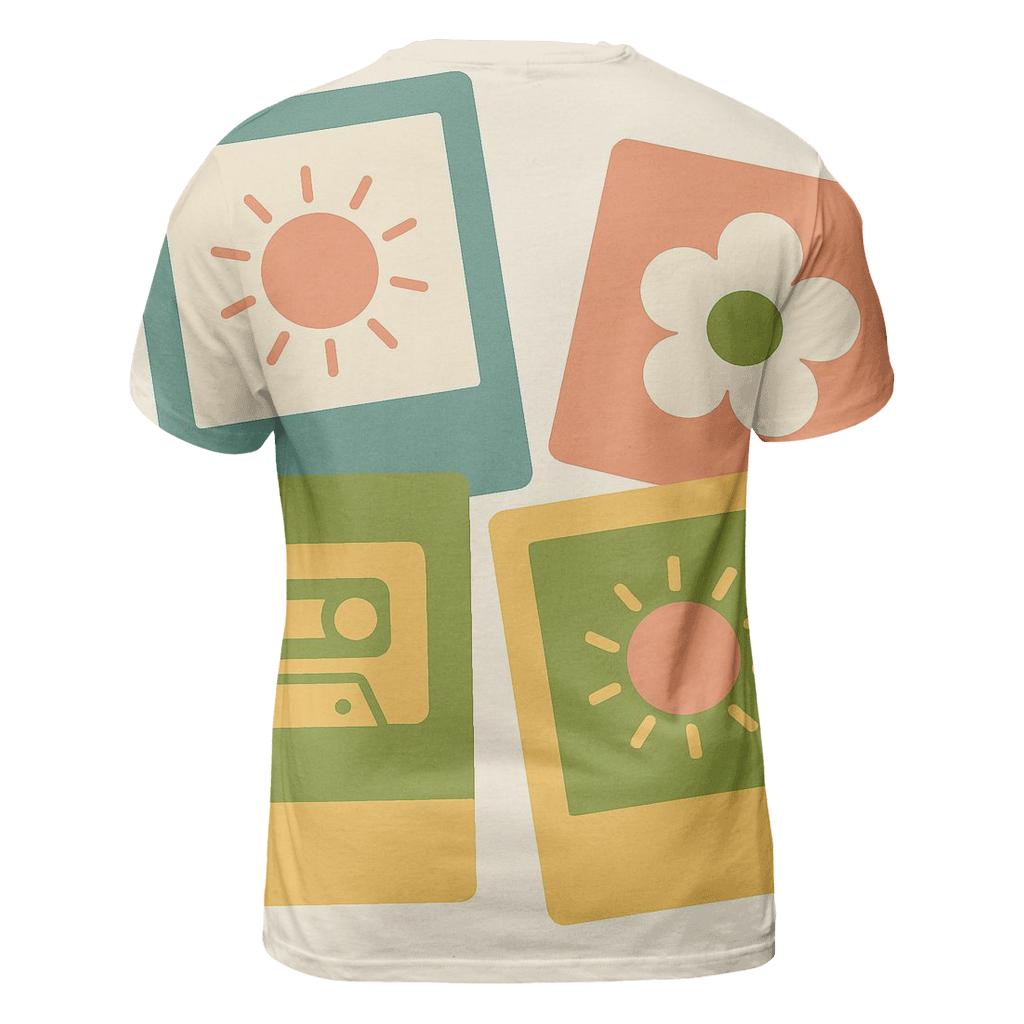 Polaroid Daydreams vibrant all-over design tees