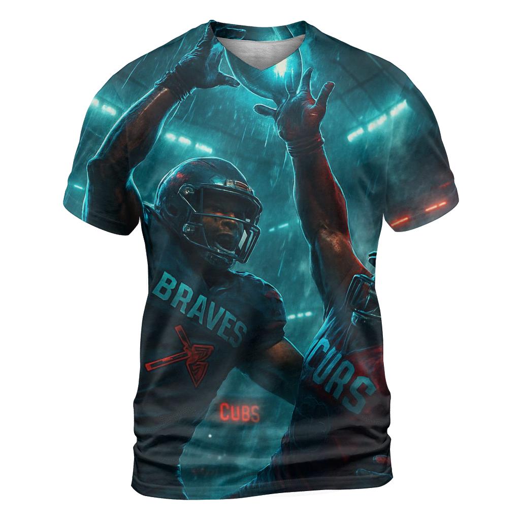 Midnight Showdown At The Dome artistic all-over print tops
