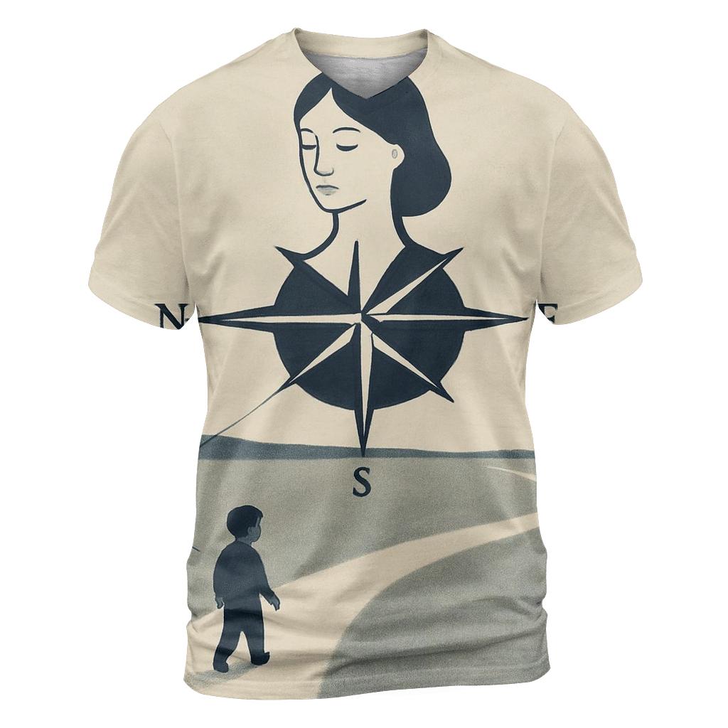 The Quiet Compass unique graphic print tees