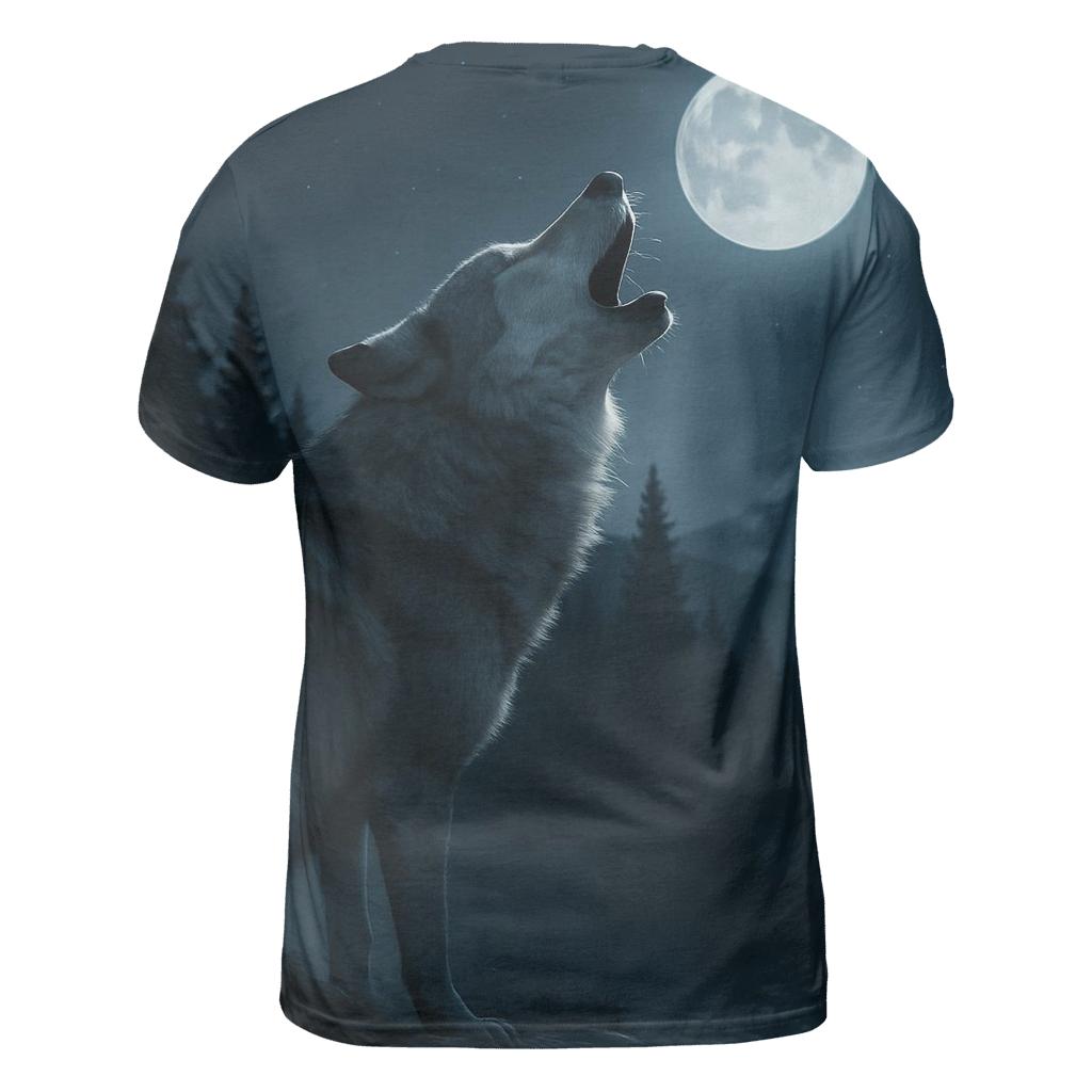 Night Howl Over Pine Ridge designer pattern shirts