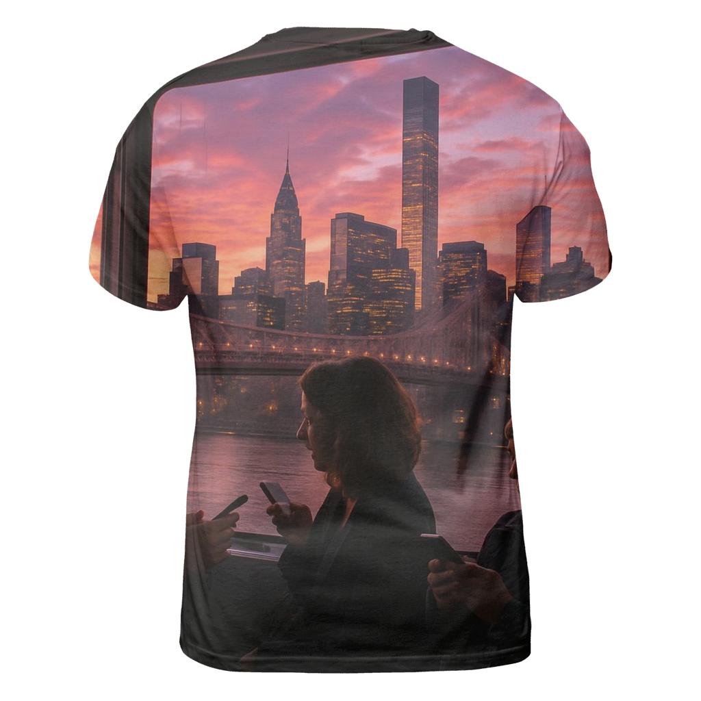 Sunset From Roosevelt Island Tram artistic all-over print tops