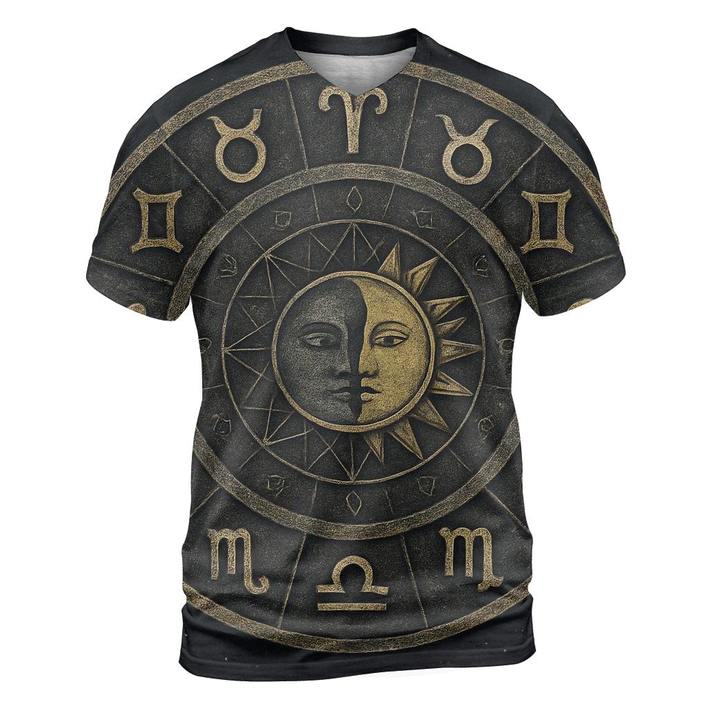 Zodiac Wheel Mandala Circle personalized full print shirts
