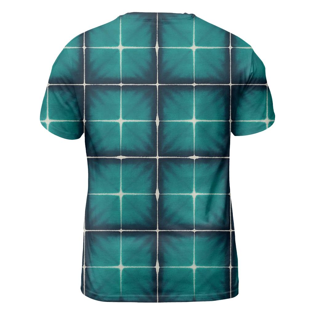 Itajime Checkerboard vibrant all-over design tees