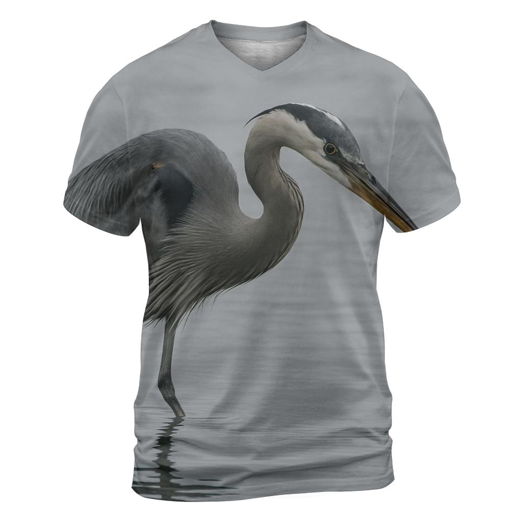Estuary Sentinel — Great Blue Heron personalized full print shirts
