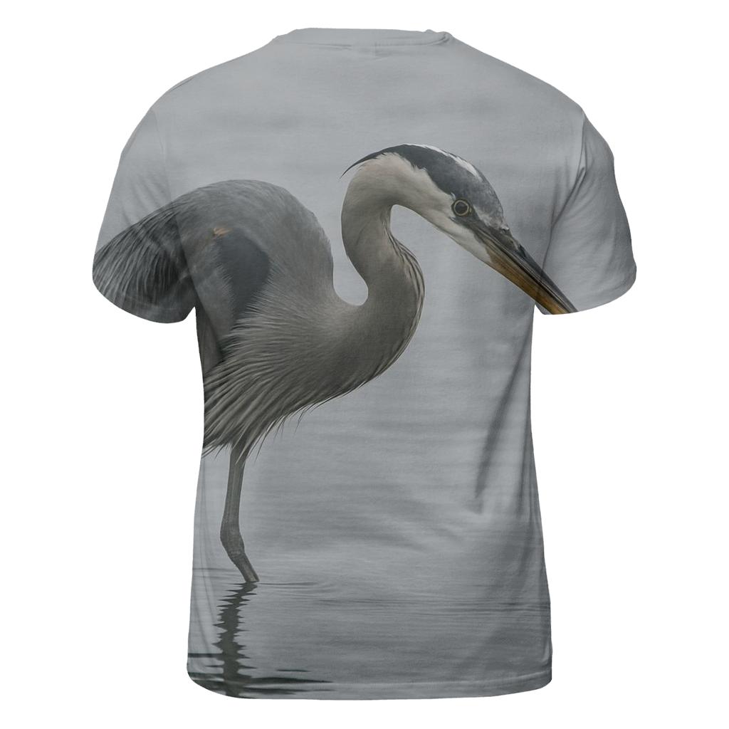 Estuary Sentinel — Great Blue Heron personalized full print shirts