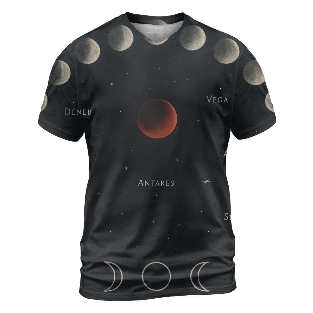 Lunar Eclipse Shadow Study designer pattern shirts