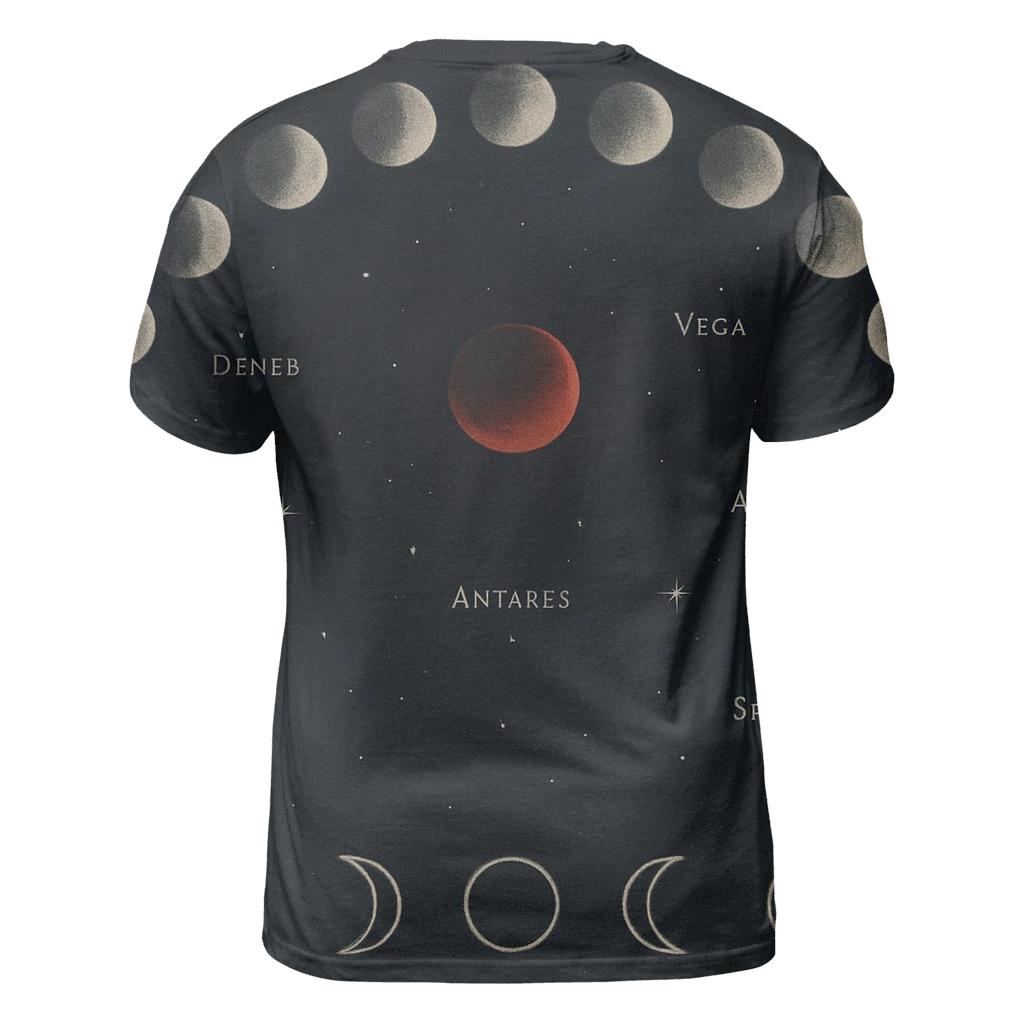 Lunar Eclipse Shadow Study designer pattern shirts