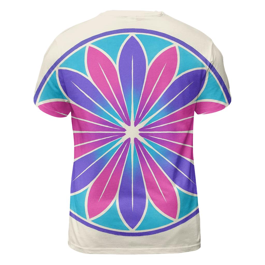 Mandala Sunburst Panel trendy printed shirt styles