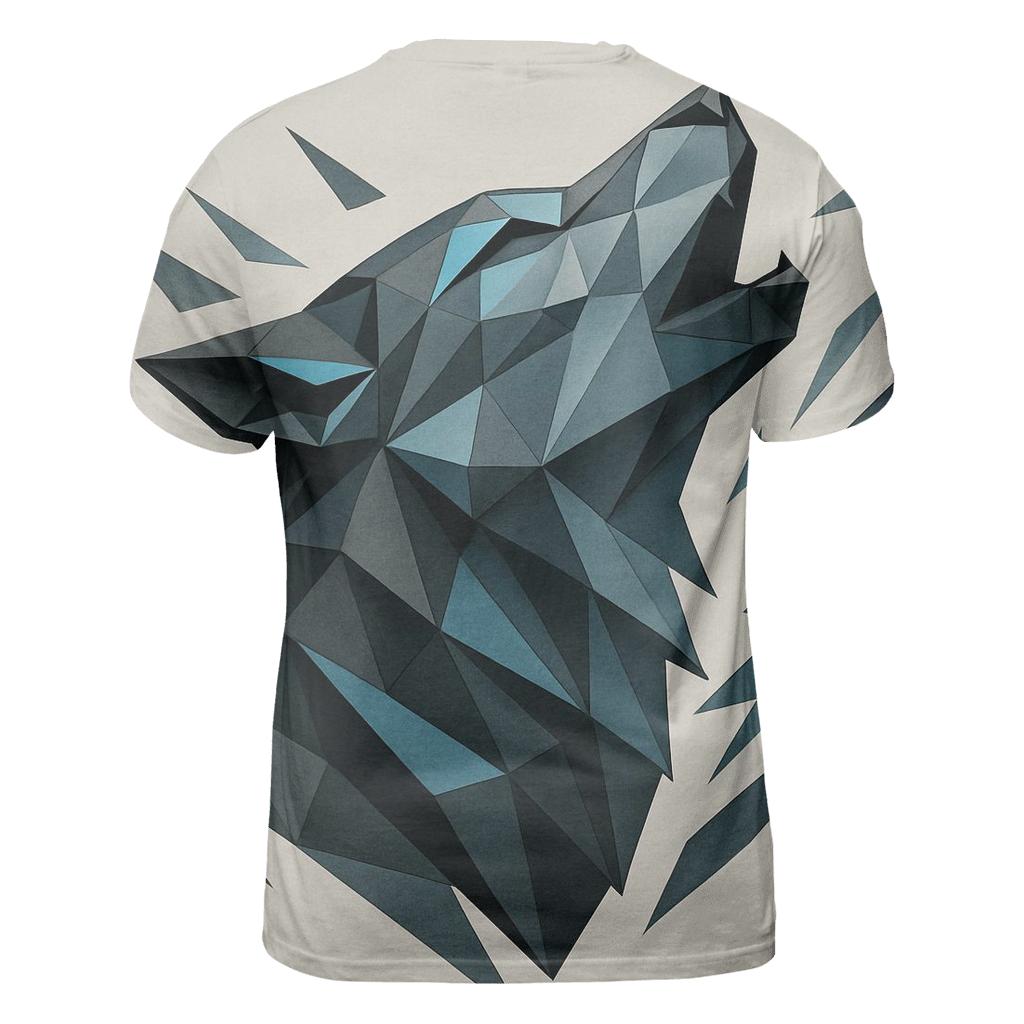 Abstract Geometric Wolf personalized full print shirts