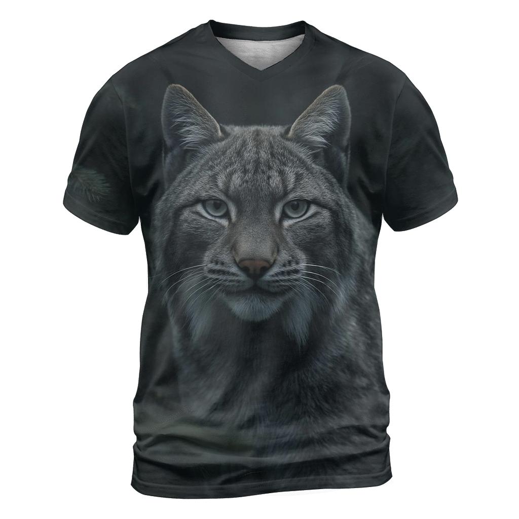 Boreal Stalker — Lynx Portrait statement graphic shirts
