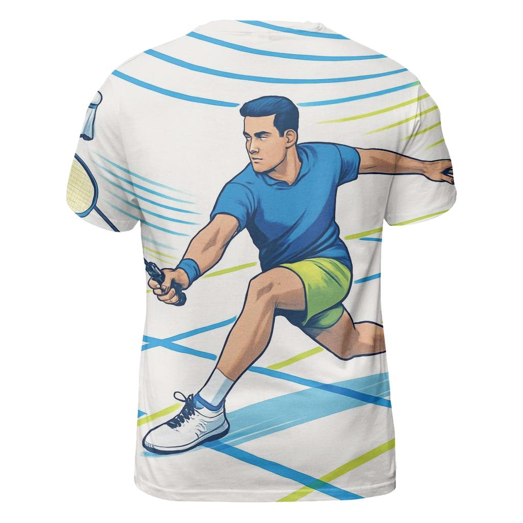 Indoor Racket Rhythm creative print fashion shirts