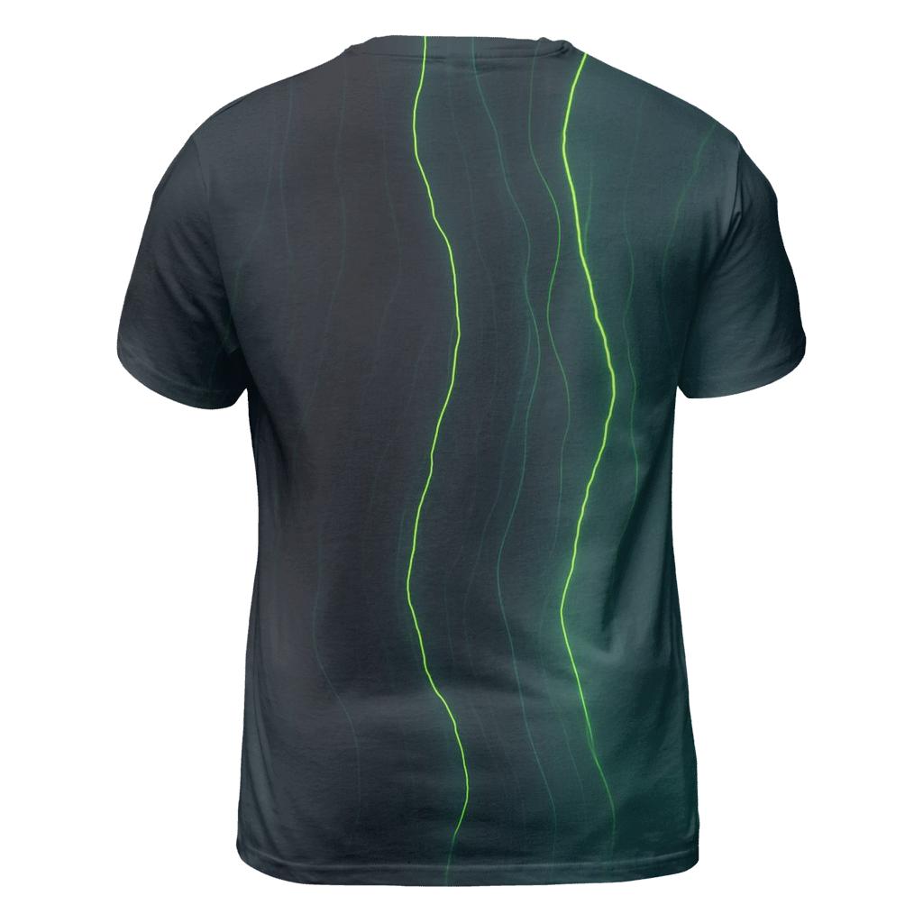Abyssal Neon Veil unique graphic print tees