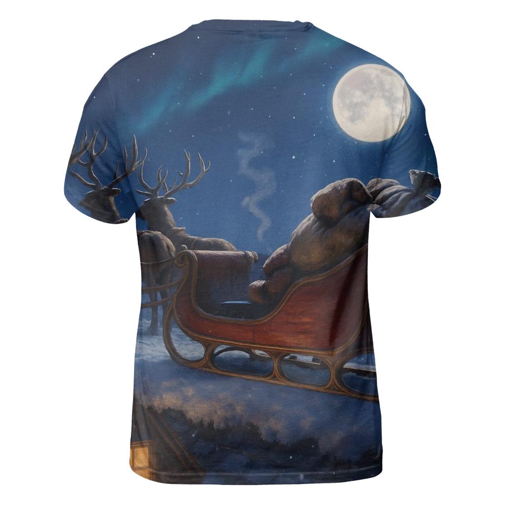 Rooftop Sleigh Pause designer pattern shirts