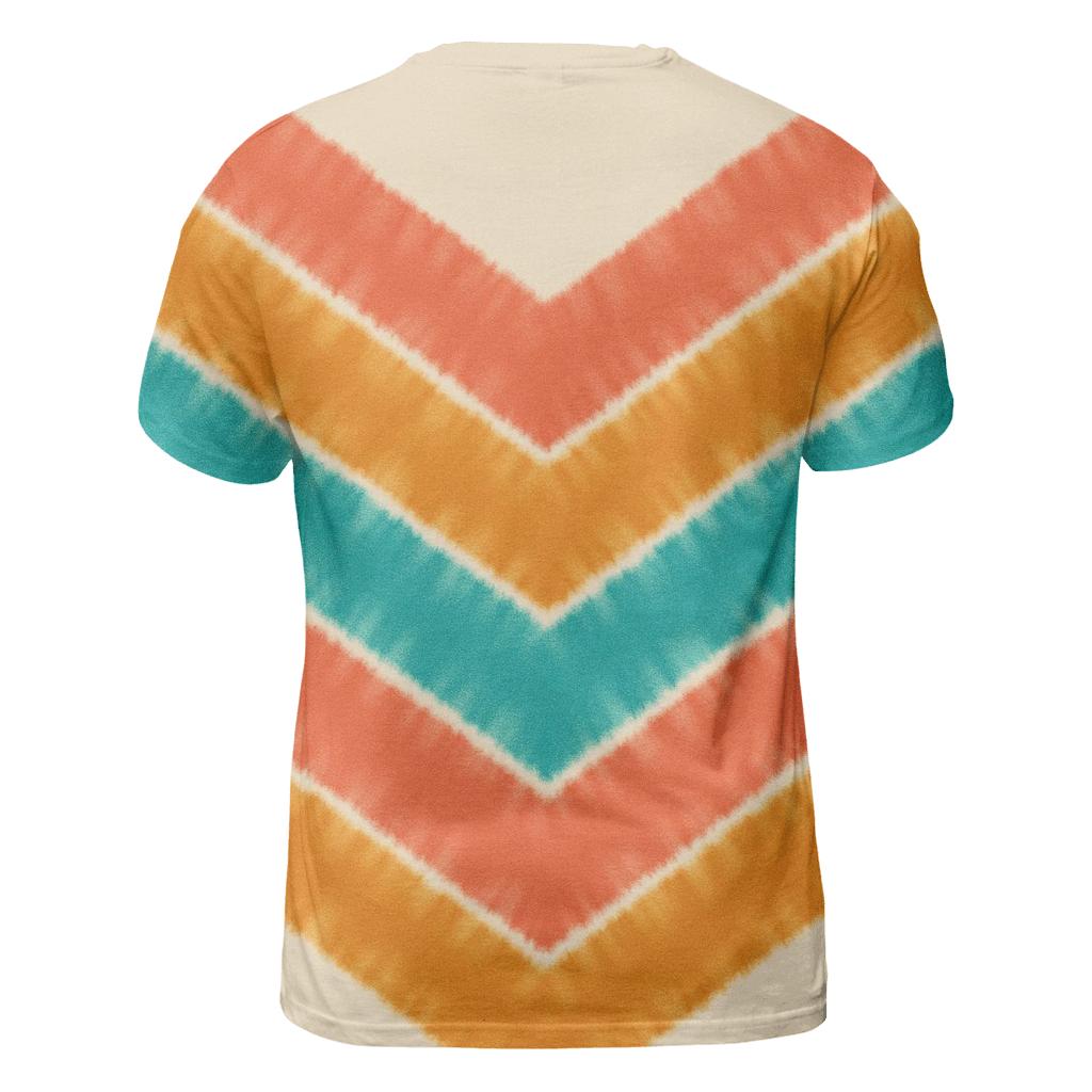 Chevron Accordion Fold creative print fashion shirts