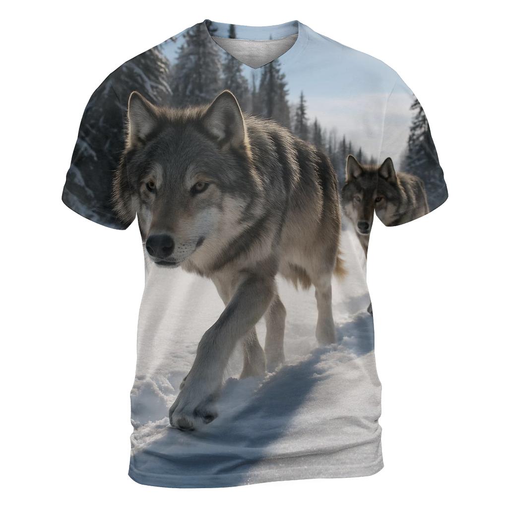 Snowden Tracking Pair vibrant all-over design tees