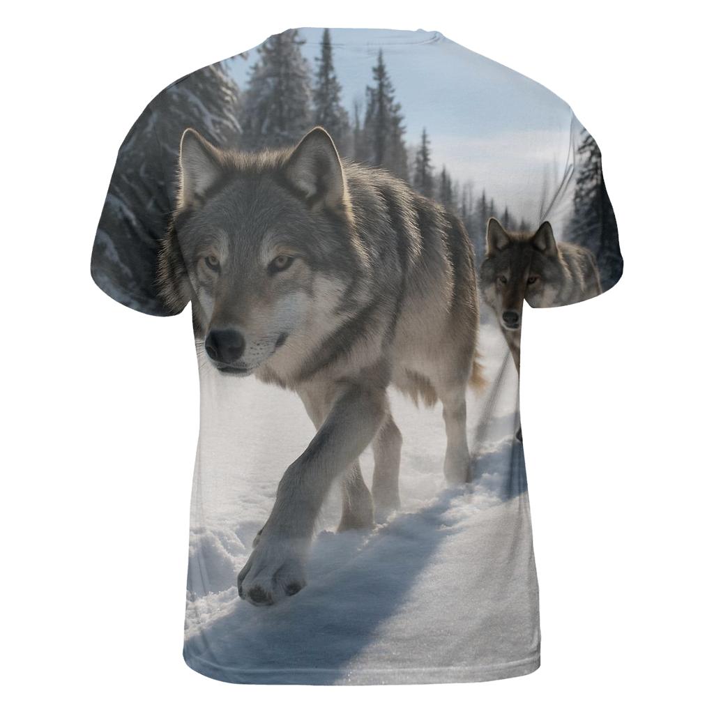 Snowden Tracking Pair vibrant all-over design tees