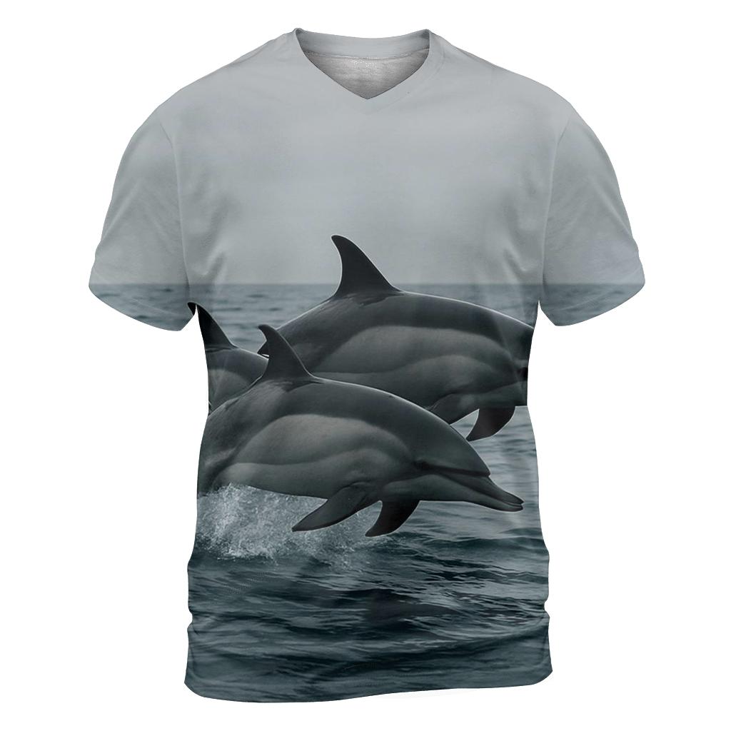 Pelagic Razor — Common Dolphin Pod designer pattern shirts