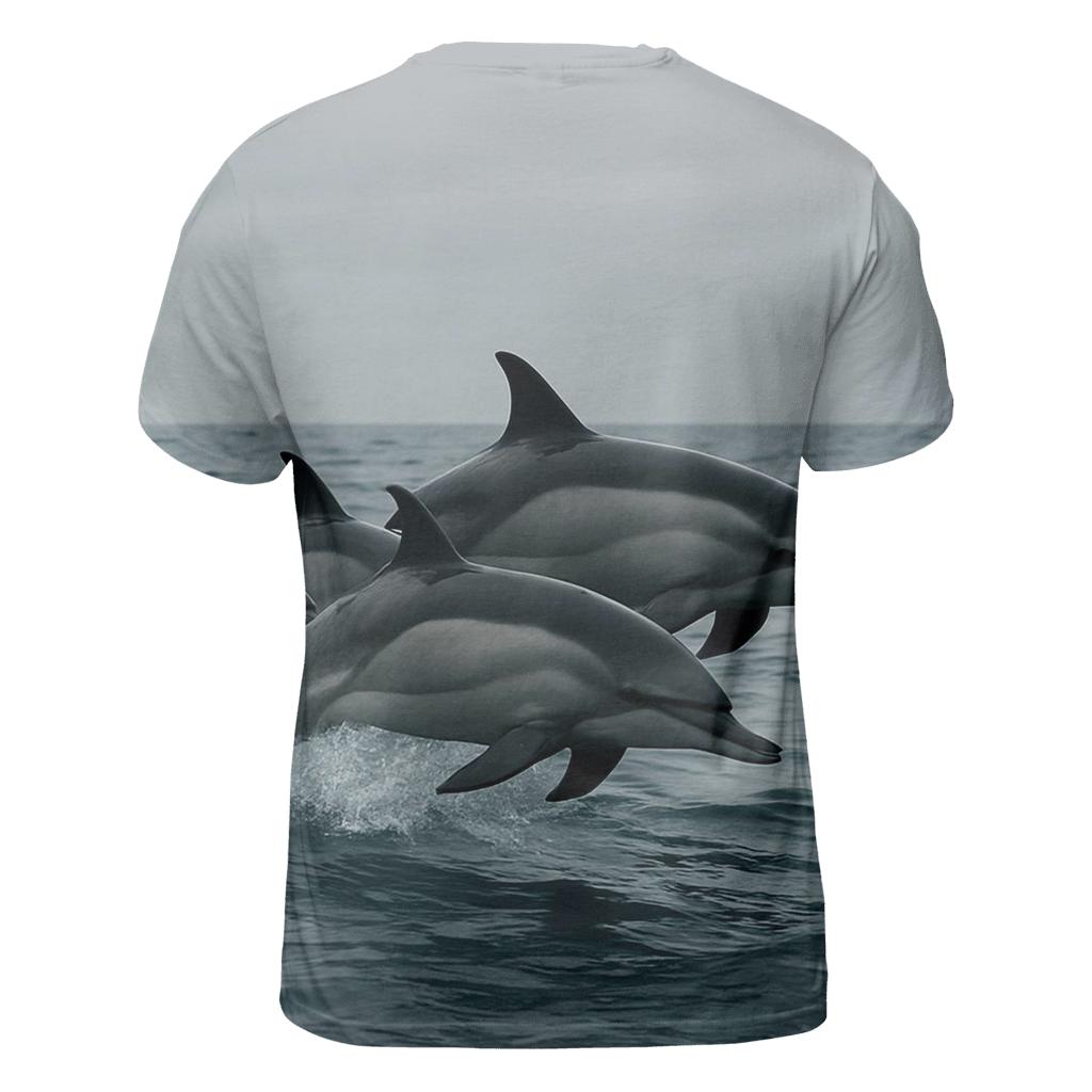 Pelagic Razor — Common Dolphin Pod designer pattern shirts