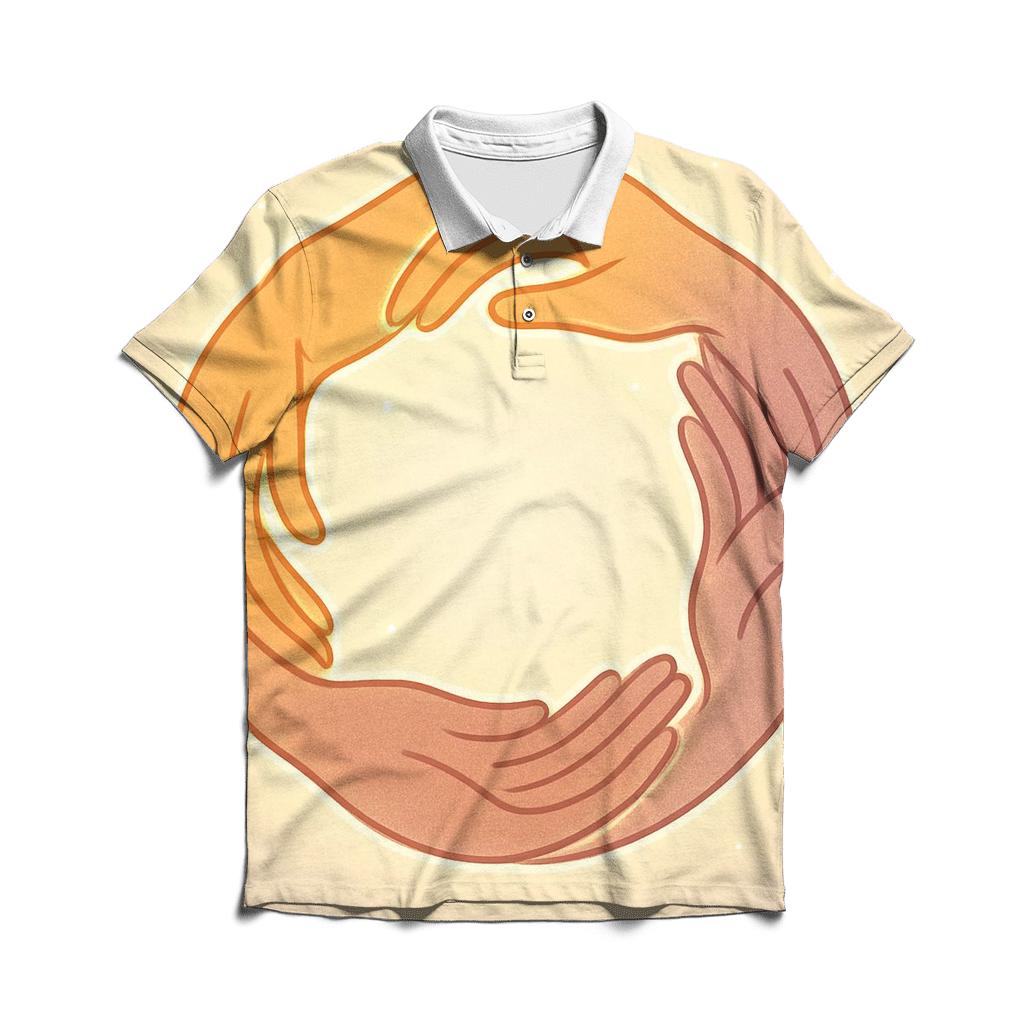 Radiant Loop Of Hands classic pique polos