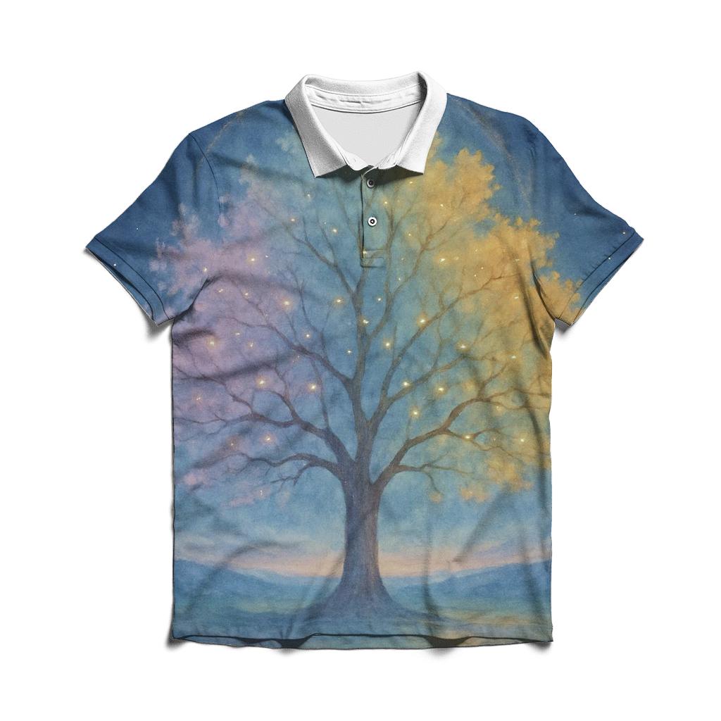Celestial Tree Of Seasons classic pique polos
