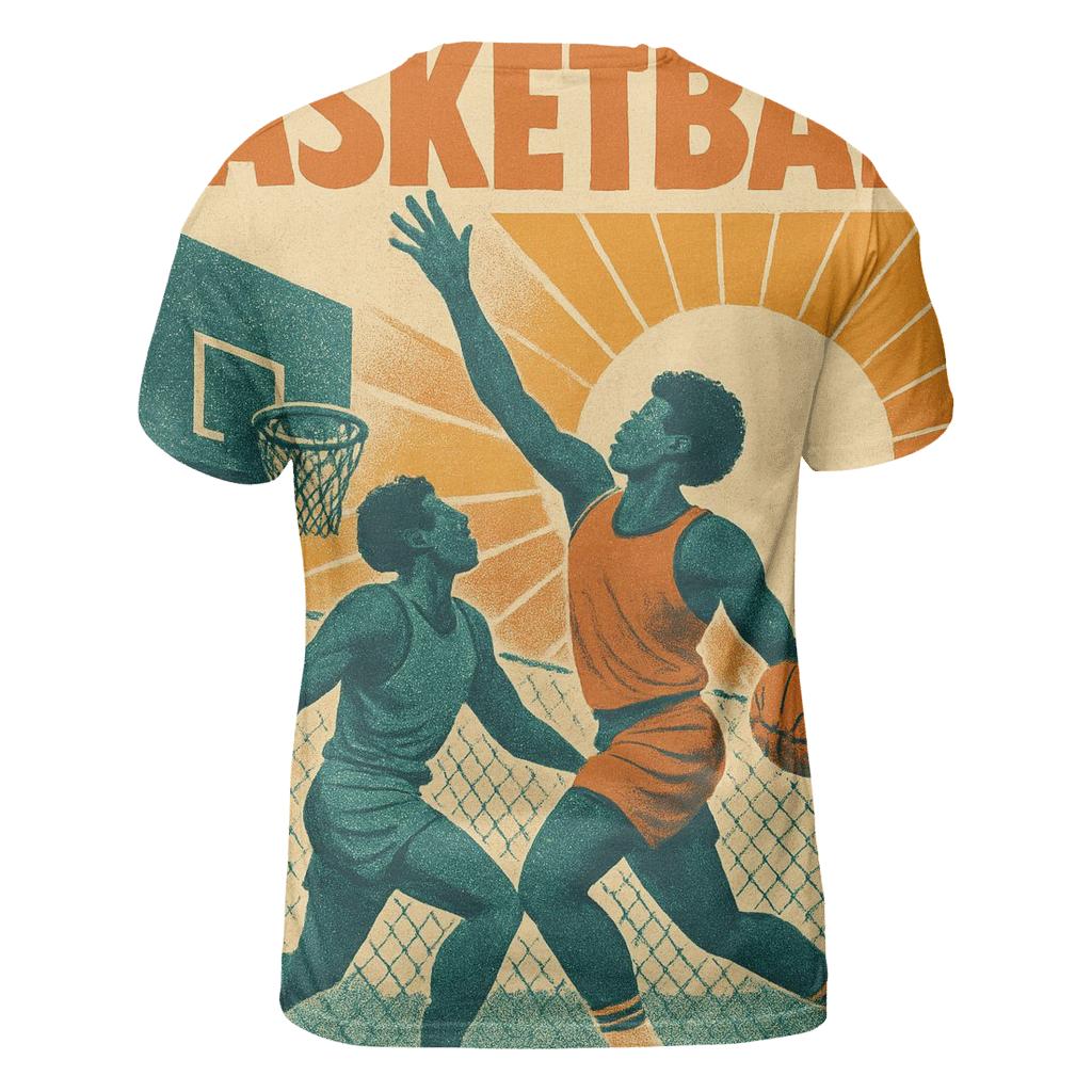 Street Ball Retro artistic all-over print tops