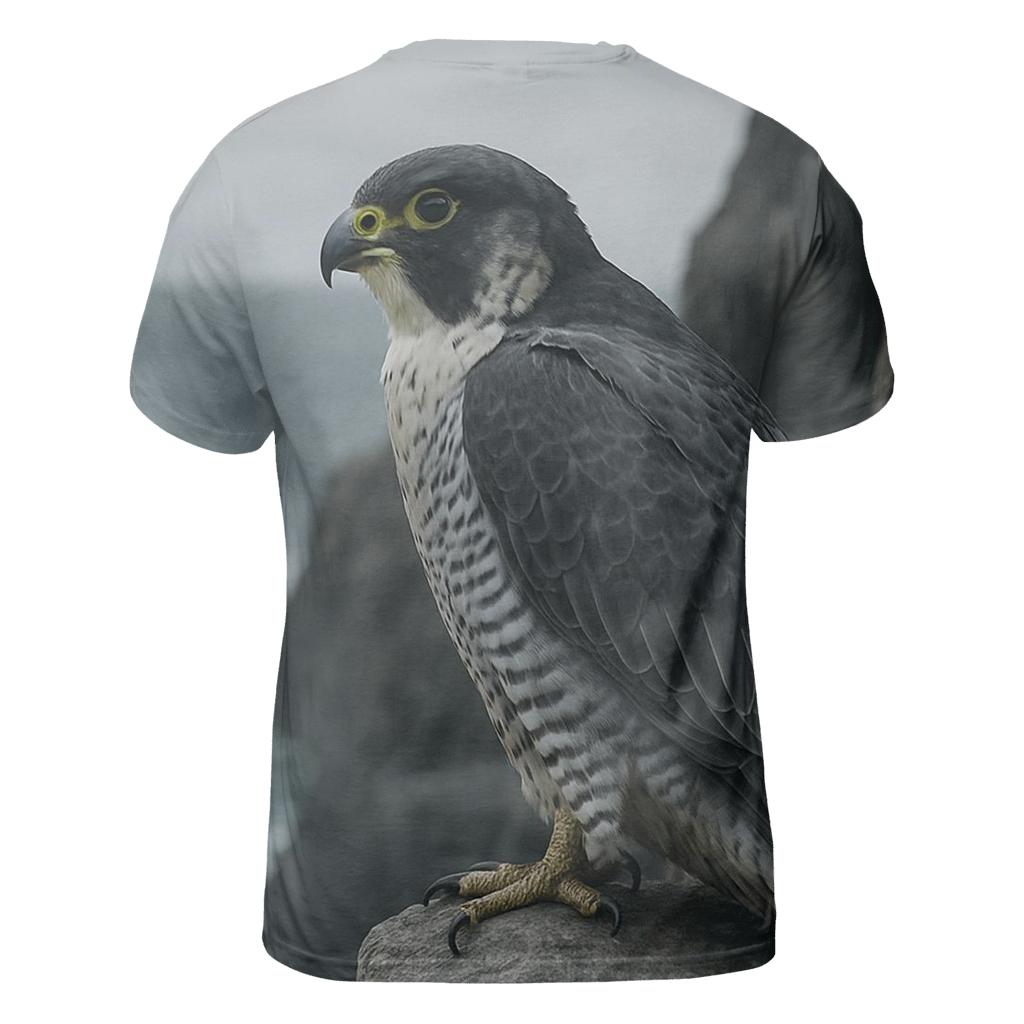 Cliffside Nestwatch — Peregrine Falcon designer pattern shirts