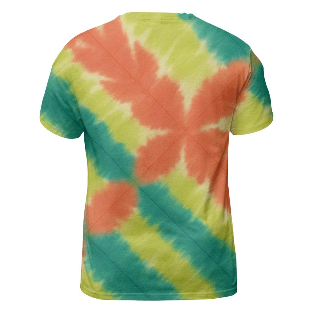 Diagonal Overdye Fusion vibrant all-over design tees