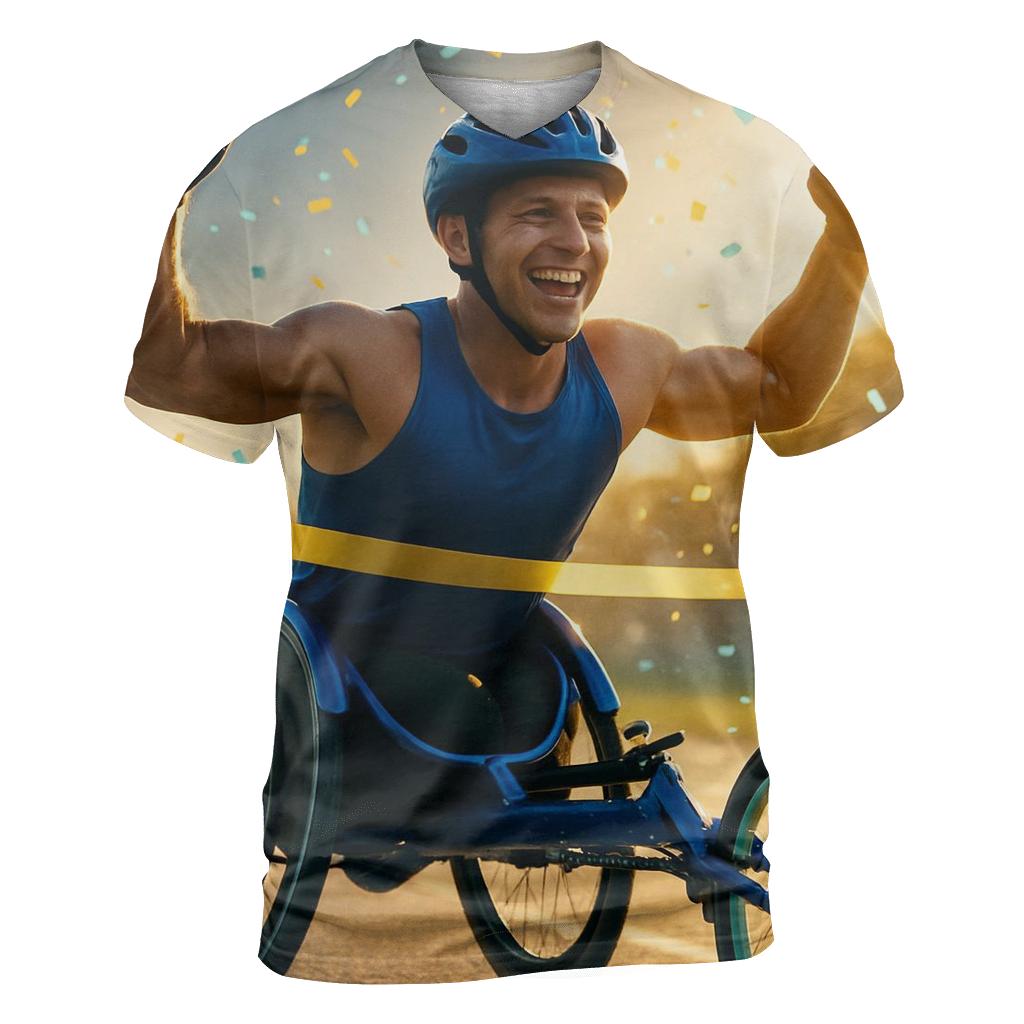 Adaptive Track Triumph unique graphic print tees