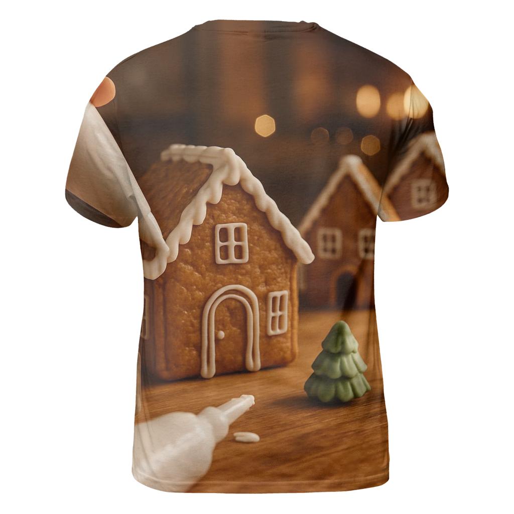Gingerbread Workshop Glow creative print fashion shirts