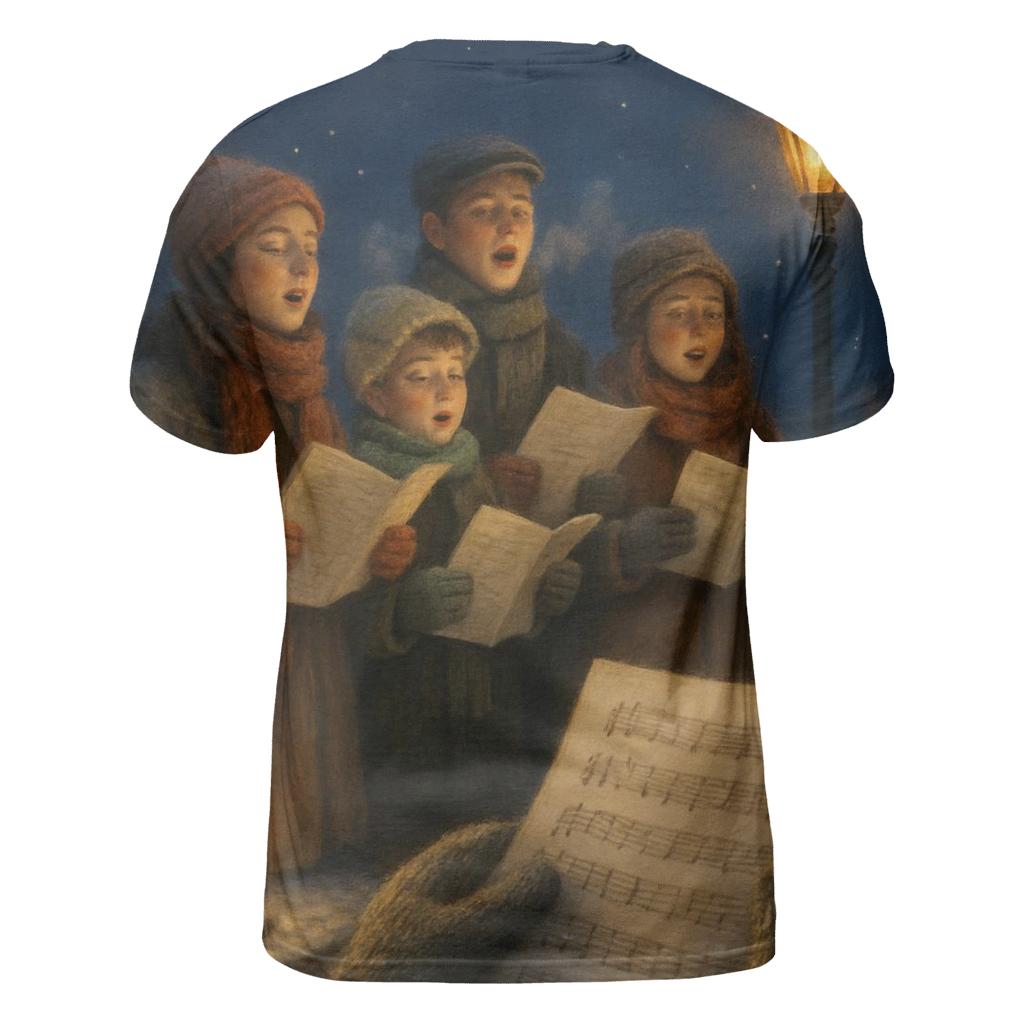 Twilight Carolers On Steps creative print fashion shirts