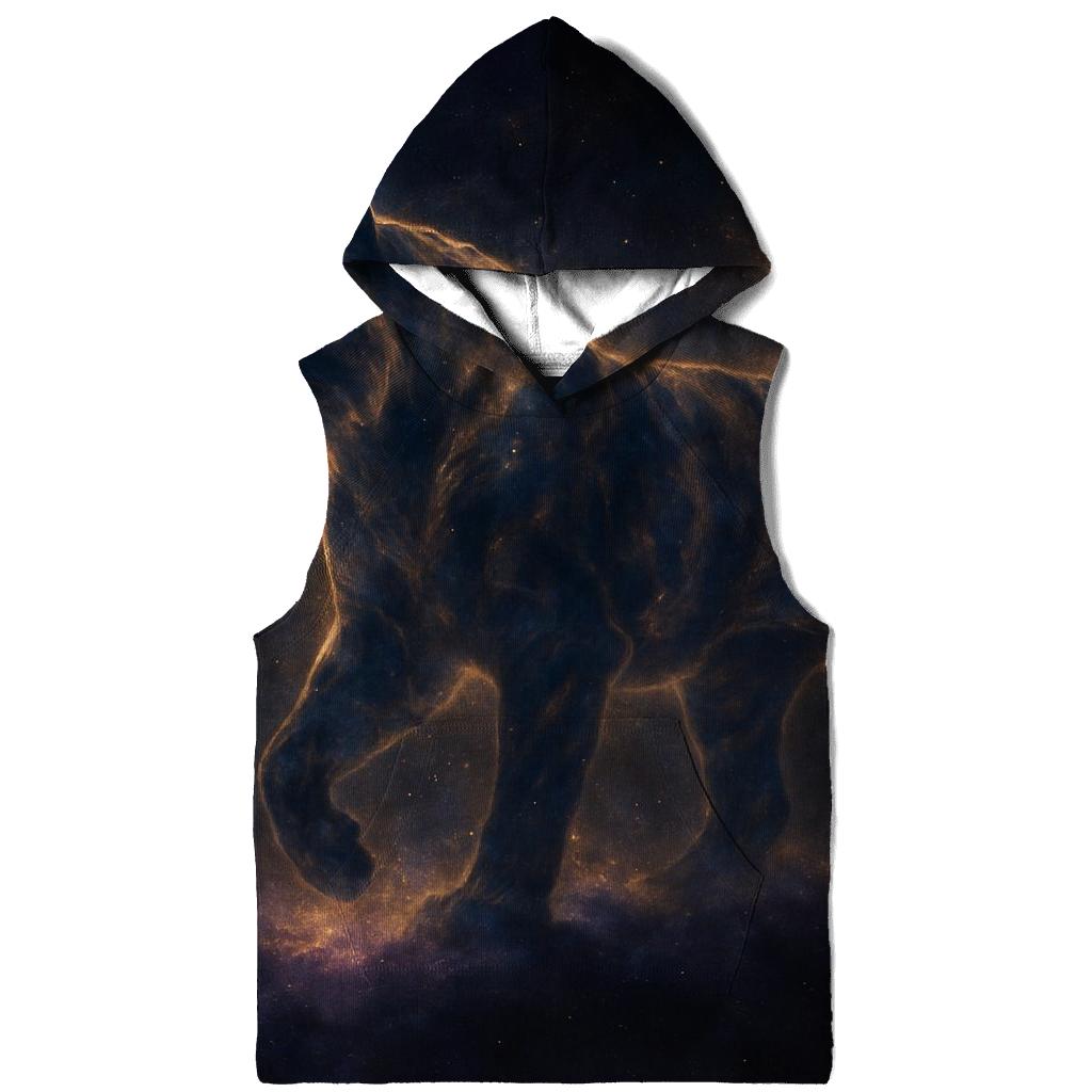 Galactic Tiger Nebula embroidered hoodies