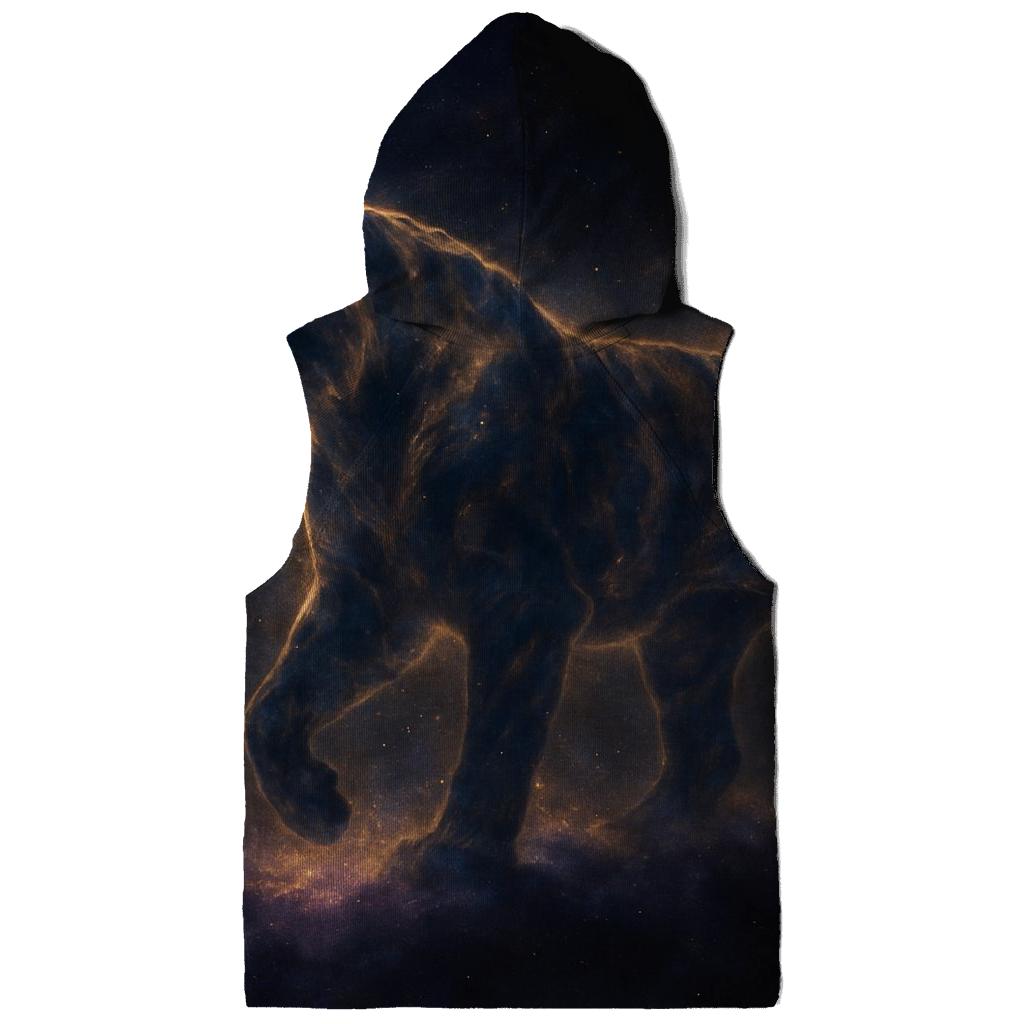 Galactic Tiger Nebula embroidered hoodies