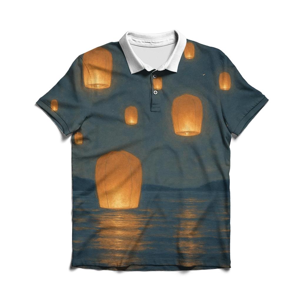 Quiet Harbor Lanterns branded logo polo shirts