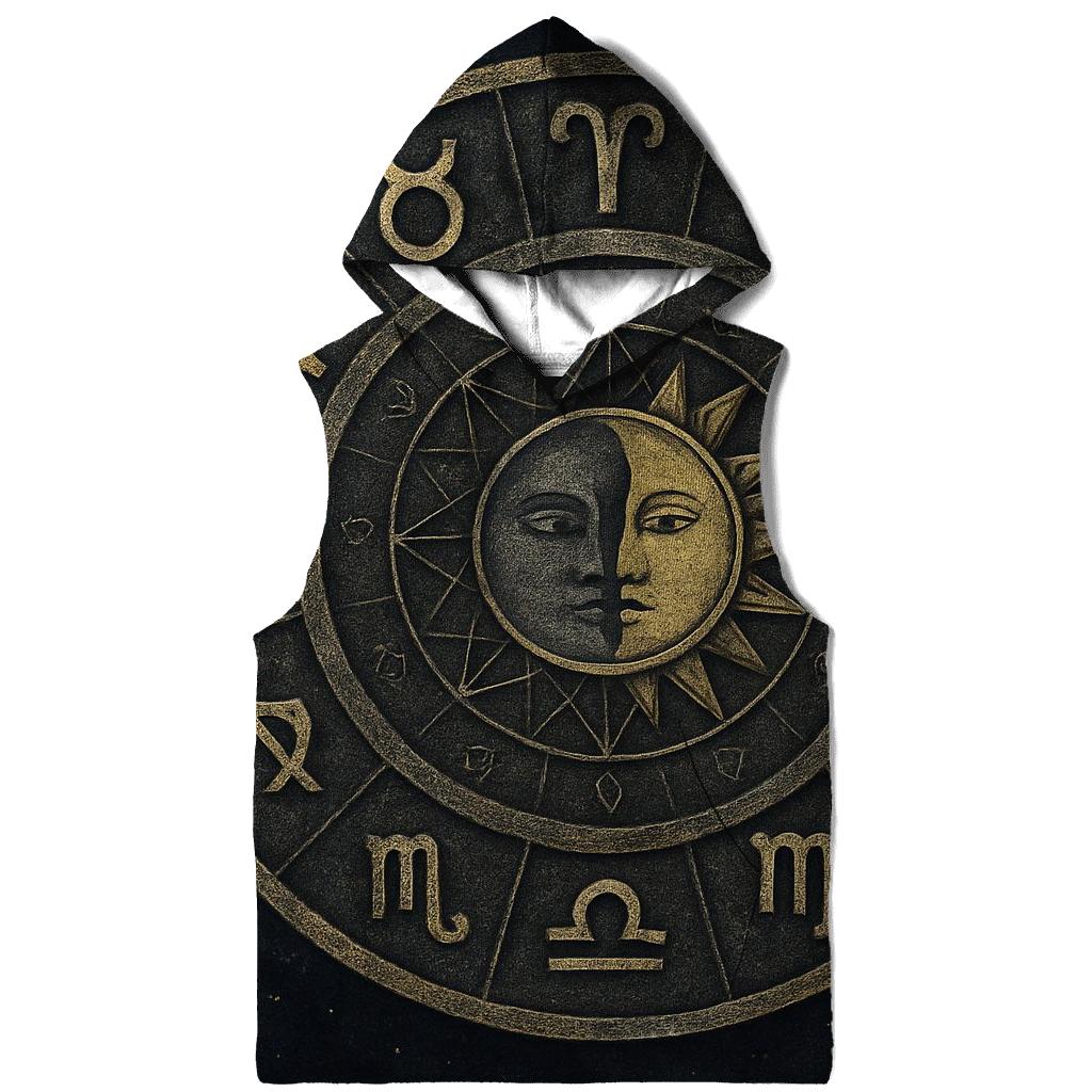 Zodiac Wheel Mandala Circle premium hoodies