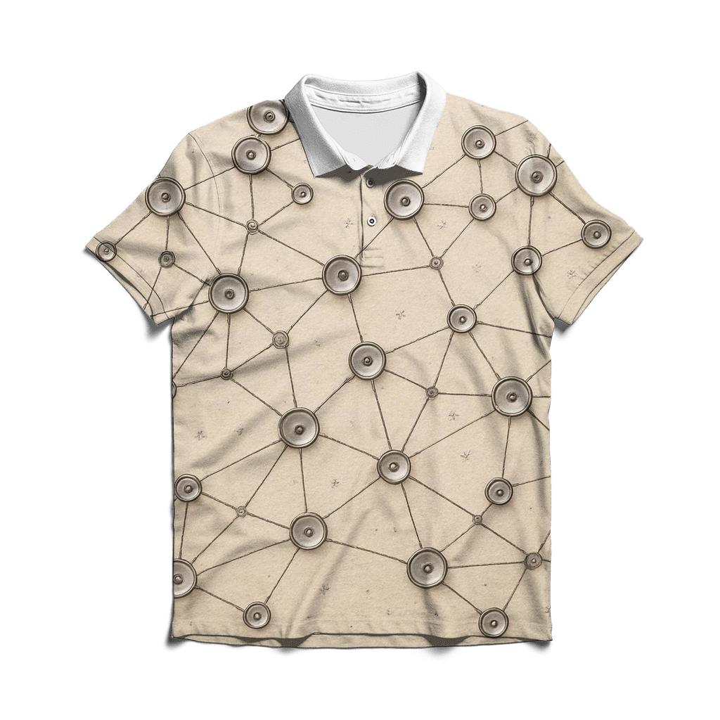 Sequin Constellation Map stylish collar polo tees