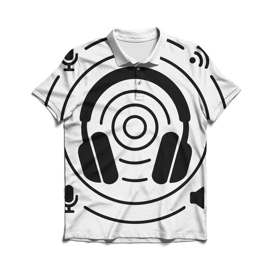 Headphone Orbit Diagram personalized polo shirts
