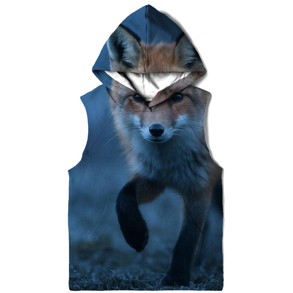 Crepuscular Hunt — Red Fox embroidered hoodies