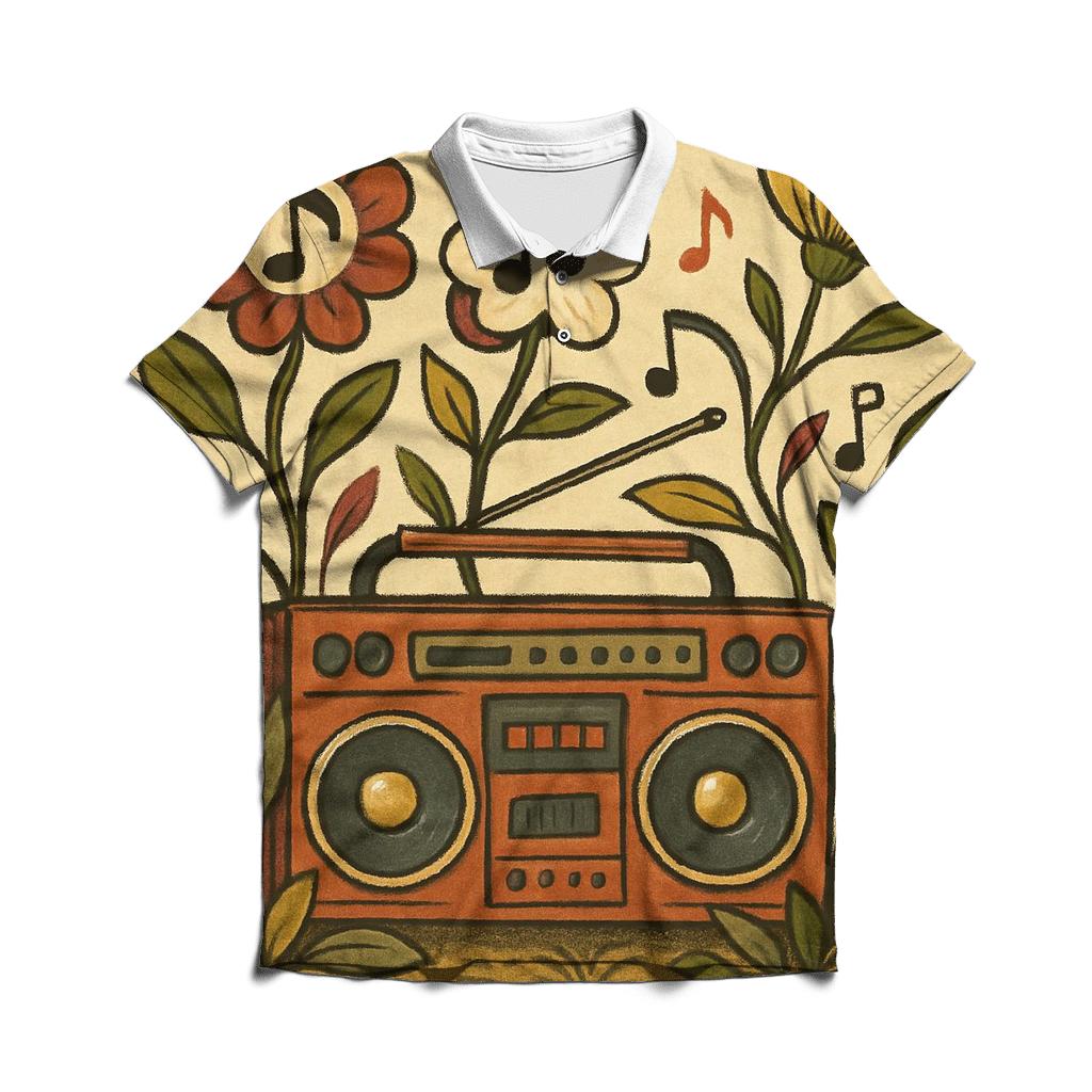 Boombox Botanical casual sports polo shirts