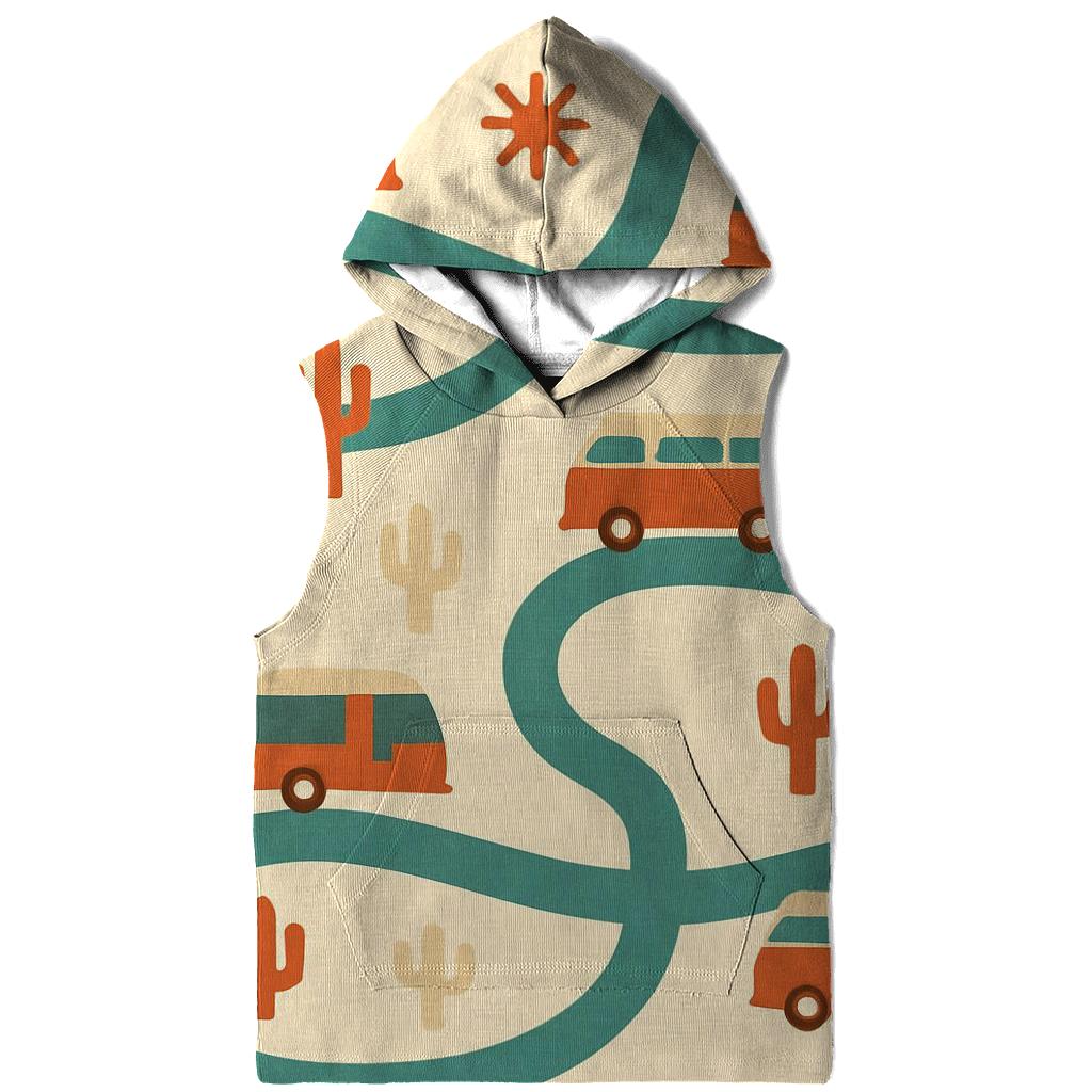 Retro Road Trip Map printed hoodies