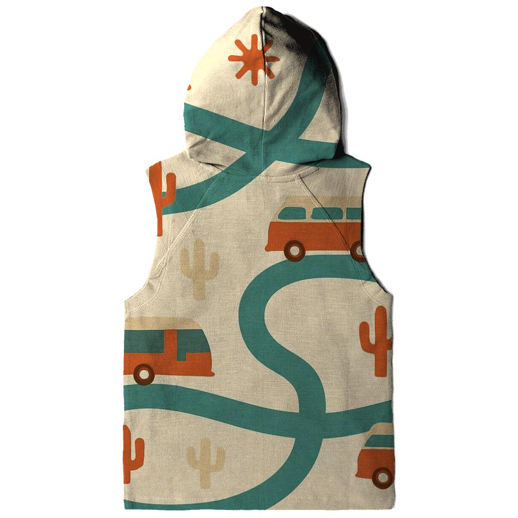 Retro Road Trip Map printed hoodies