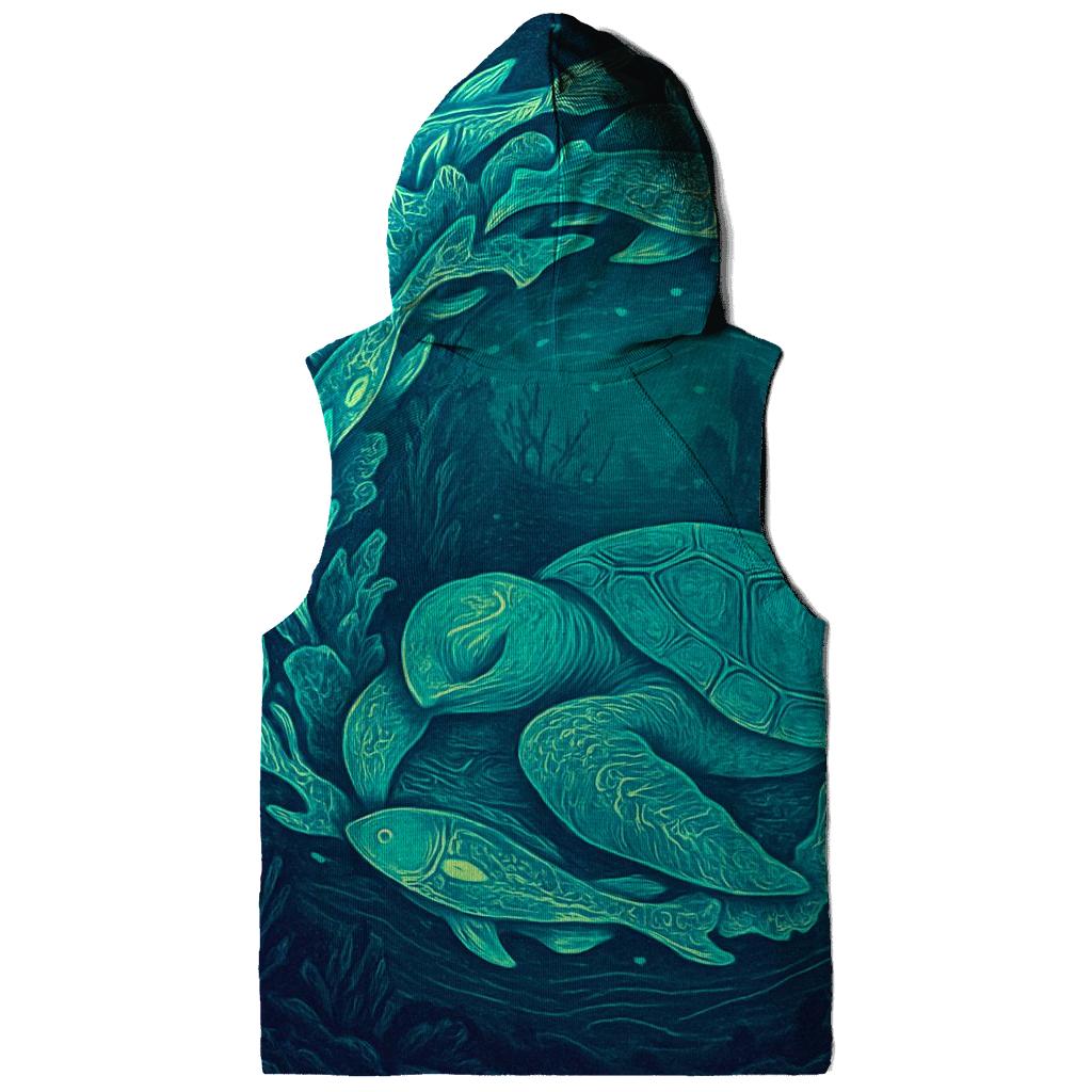 Bioluminescent Reef Ouroboros premium hoodies