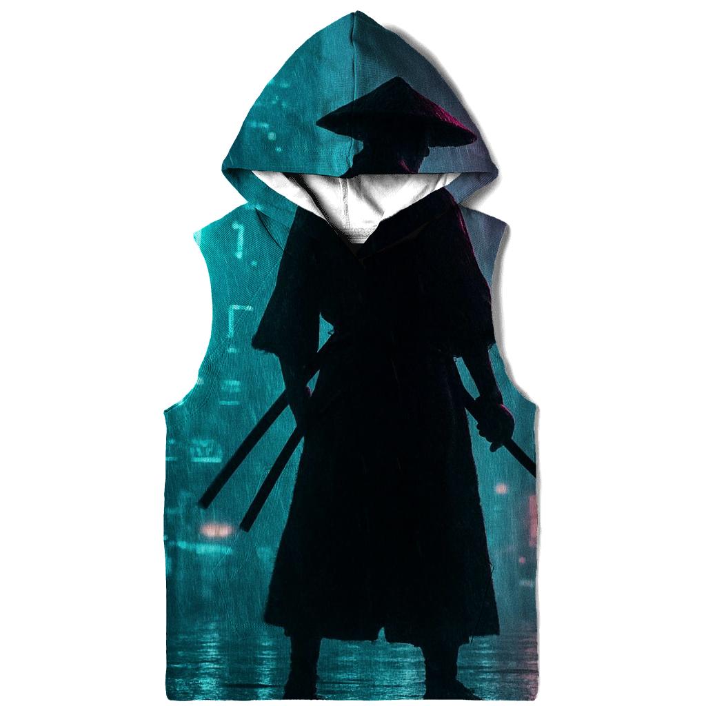 Neon Cyberpunk Samurai custom hoodies