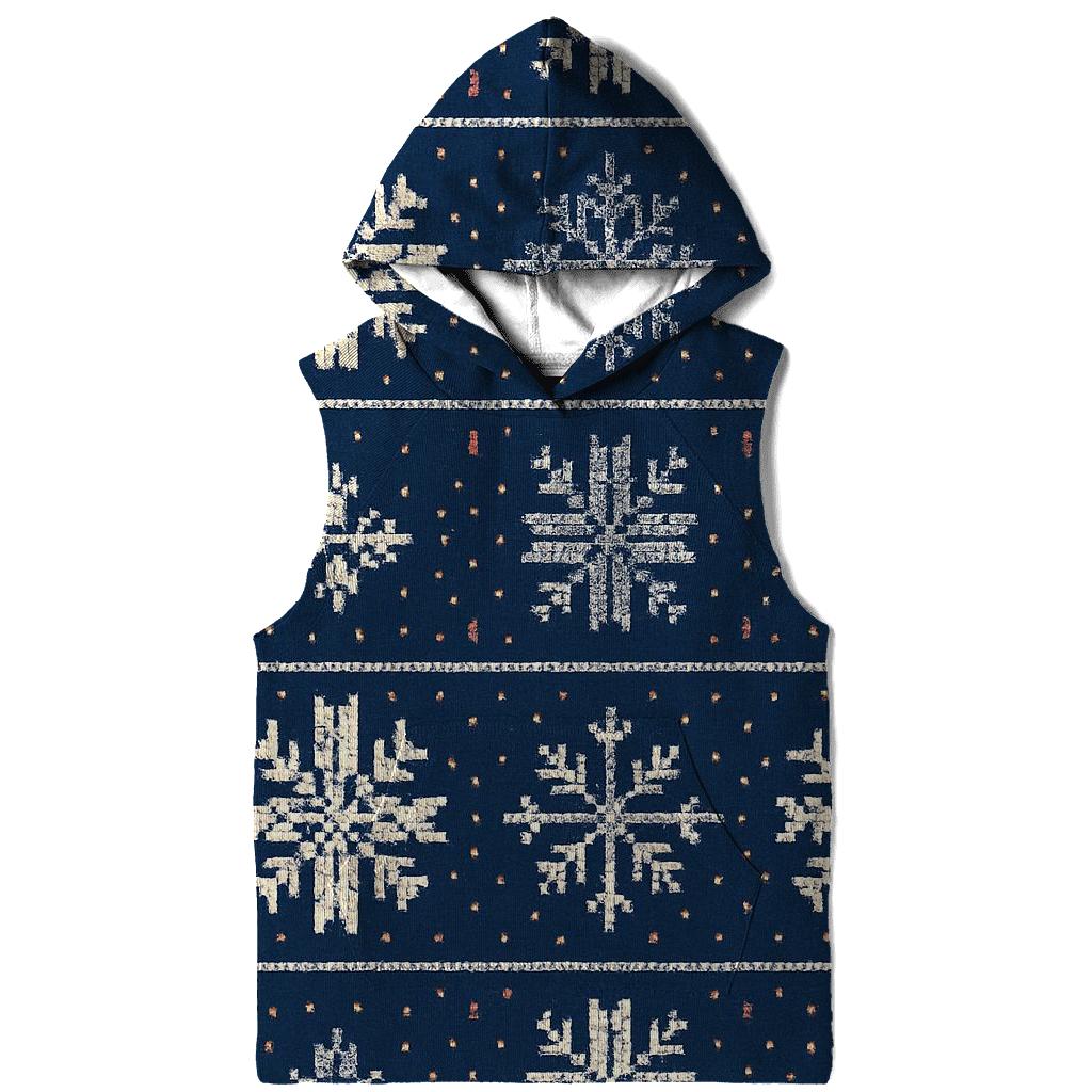 Festive Snowflake Brickwork Design hoodies fashion