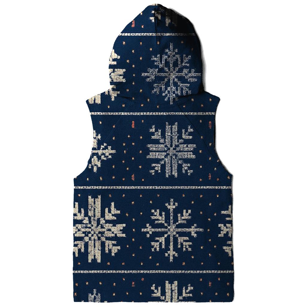 Festive Snowflake Brickwork Design hoodies fashion