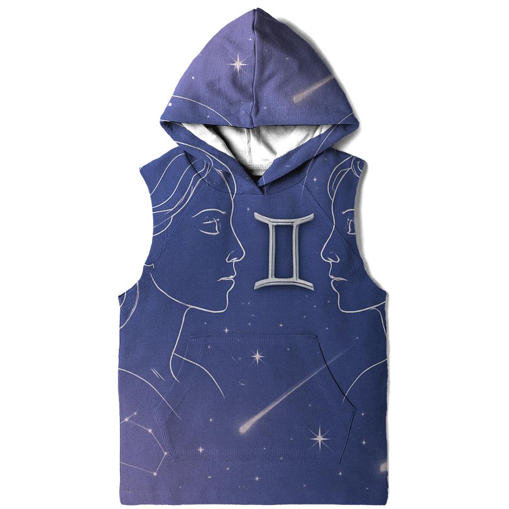 Gemini Celestial Portrait Pair heavyweight hoodies