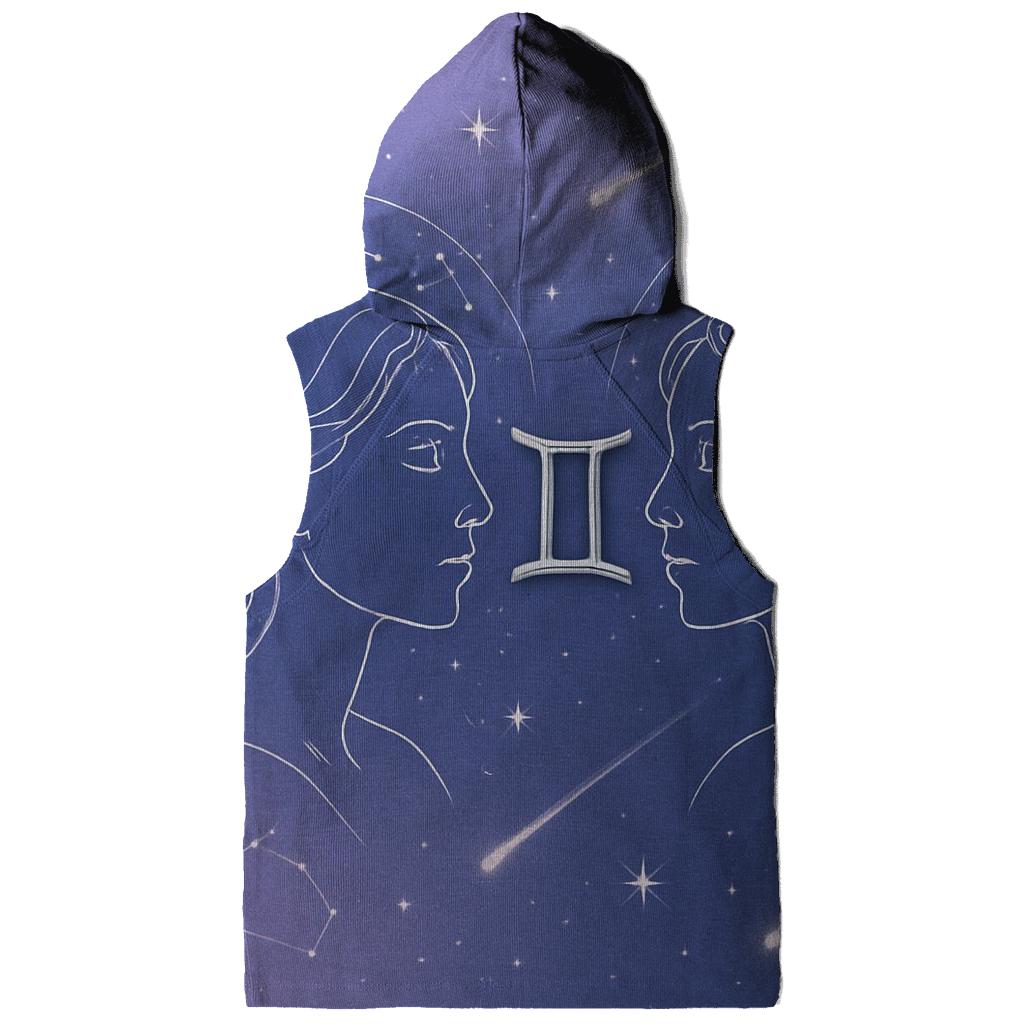Gemini Celestial Portrait Pair heavyweight hoodies